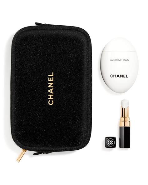 moisture must-haves hand and lip care set chanel|chanel skin care gifts.